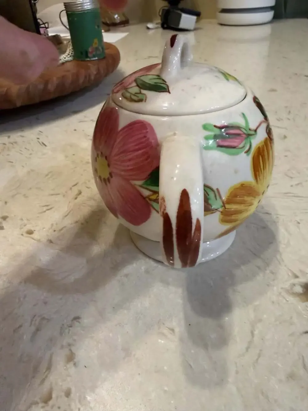 Vintage Good Housekeeping Genuine China Hand Painted Floral Teapot